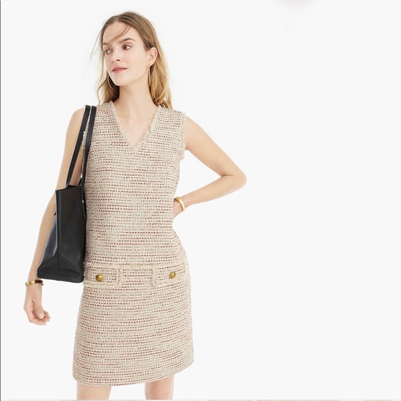 J. Crew Dresses & Skirts - NWT J. Crew Multi-Color Fringe V-Neck Dress